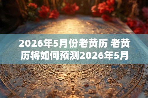 2026年5月份老黄历 老黄历将如何预测2026年5月