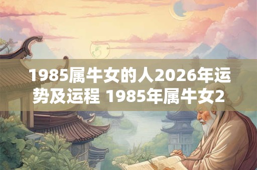 1985属牛女的人2026年运势及运程 1985年属牛女2026年运势如何