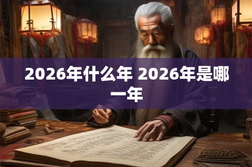 2026年什么年 2026年是哪一年