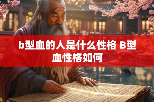 b型血的人是什么性格 B型血性格如何 b型血的人是什么性格 B型血性格如何