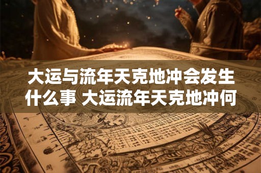 大运与流年天克地冲会发生什么事 大运流年天克地冲何事发生 大运与流年天克地冲会发生什么事 大运流年天克地冲何事发生