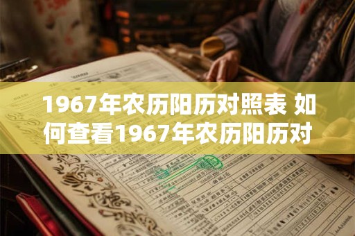 1967年农历阳历对照表 如何查看1967年农历阳历对照表 1967年农历阳历对照表 如何查看1967年农历阳历对照表