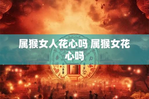 属猴女人花心吗 属猴女花心吗