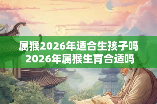 属猴2026年适合生孩子吗 2026年属猴生育合适吗 属猴2026年适合生孩子吗 2026年属猴生育合适吗