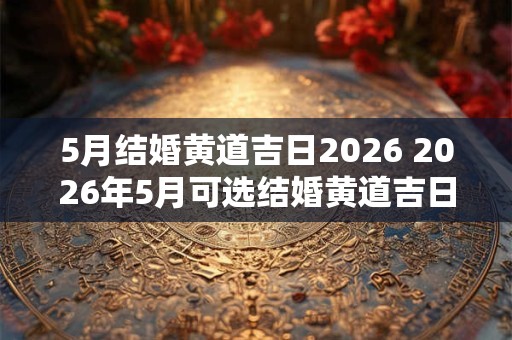 5月结婚黄道吉日2026 2026年5月可选结婚黄道吉日吗