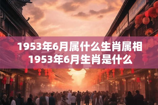 1953年6月属什么生肖属相 1953年6月生肖是什么 1953年6月属什么生肖属相 1953年6月生肖是什么