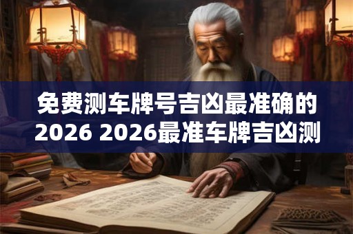 免费测车牌号吉凶最准确的2026 2026最准车牌吉凶测免费吗 免费测车牌号吉凶最准确的2026 2026最准车牌吉凶测免费吗