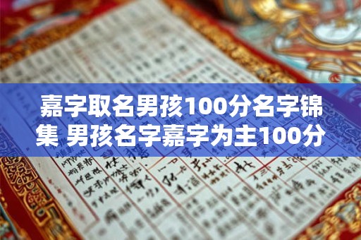 嘉字取名男孩100分名字锦集 男孩名字嘉字为主100分推荐 嘉字取名男孩100分名字锦集 男孩名字嘉字为主100分推荐