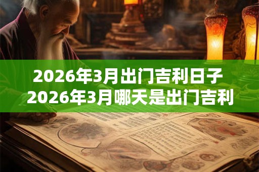2026年3月出门吉利日子 2026年3月哪天是出门吉利日