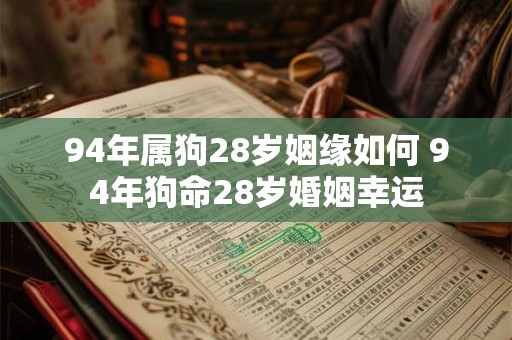94年属狗28岁姻缘如何 94年狗命28岁婚姻幸运 94年属狗28岁姻缘如何 94年狗命28岁婚姻幸运