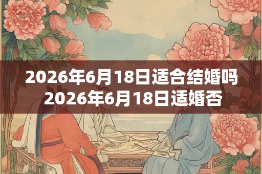 2026年6月18日适合结婚吗 2026年6月18日适婚否