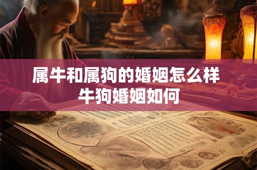 属牛和属狗的婚姻怎么样 牛狗婚姻如何