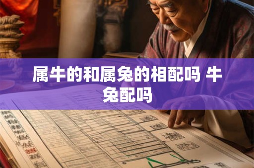 属牛的和属兔的相配吗 牛兔配吗