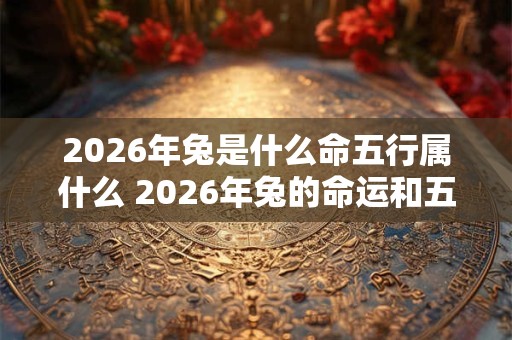 2026年兔是什么命五行属什么 2026年兔的命运和五行属性是什么