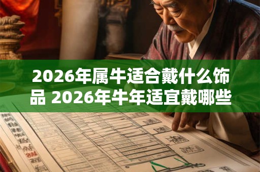 2026年属牛适合戴什么饰品 2026年牛年适宜戴哪些饰品
