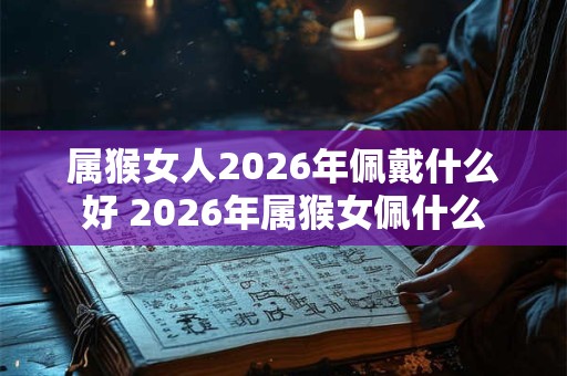 属猴女人2026年佩戴什么好 2026年属猴女佩什么