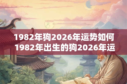1982年狗2026年运势如何 1982年出生的狗2026年运势如何