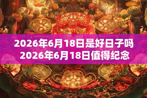 2026年6月18日是好日子吗 2026年6月18日值得纪念吗