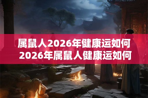 属鼠人2026年健康运如何 2026年属鼠人健康运如何