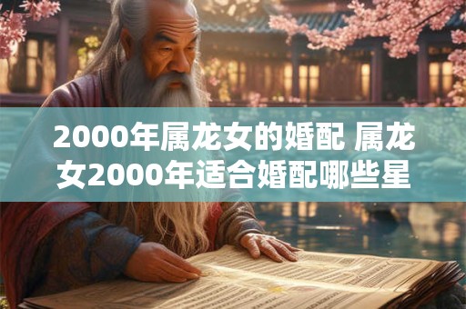 2000年属龙女的婚配 属龙女2000年适合婚配哪些星座男