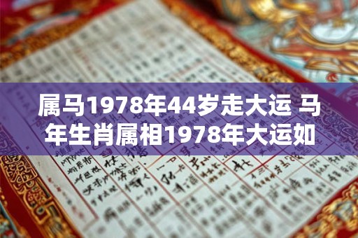 属马1978年44岁走大运 马年生肖属相1978年大运如何