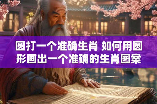 圆打一个准确生肖 如何用圆形画出一个准确的生肖图案