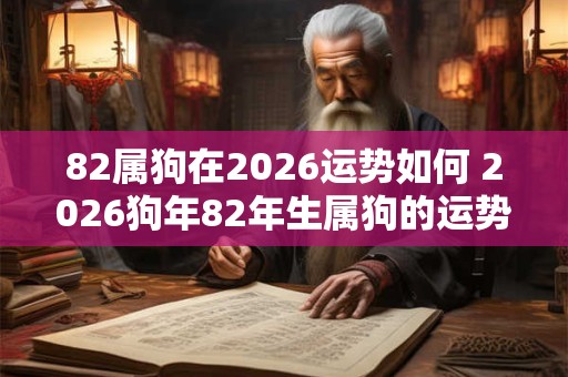 82属狗在2026运势如何 2026狗年82年生属狗的运势如何