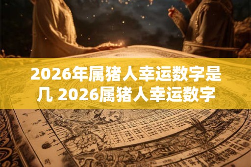 2026年属猪人幸运数字是几 2026属猪人幸运数字