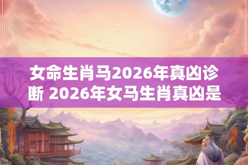 女命生肖马2026年真凶诊断 2026年女马生肖真凶是谁 女命生肖马2026年真凶诊断 2026年女马生肖真凶是谁