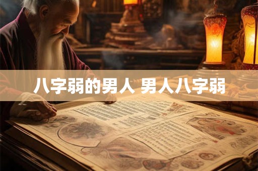 八字弱的男人 男人八字弱 八字弱的男人 男人八字弱