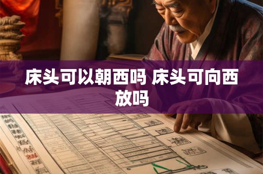 床头可以朝西吗 床头可向西放吗