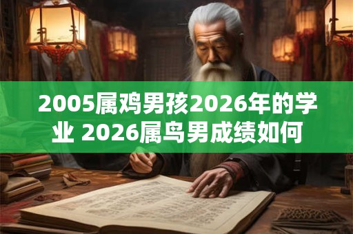 2005属鸡男孩2026年的学业 2026属鸟男成绩如何 2005属鸡男孩2026年的学业 2026属鸟男成绩如何