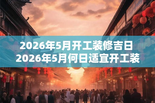 2026年5月开工装修吉日 2026年5月何日适宜开工装修 2026年5月开工装修吉日 2026年5月何日适宜开工装修