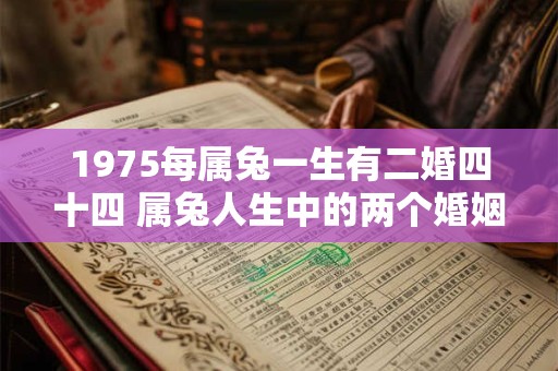 1975每属兔一生有二婚四十四 属兔人生中的两个婚姻阶段