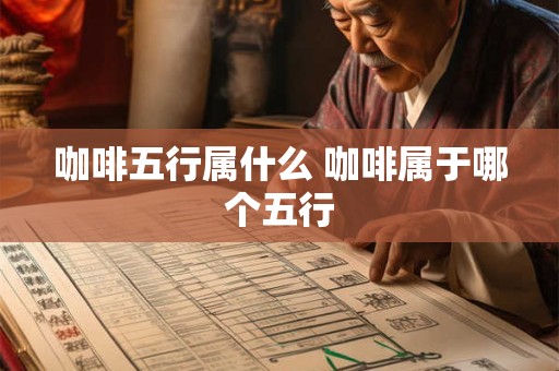 咖啡五行属什么 咖啡属于哪个五行