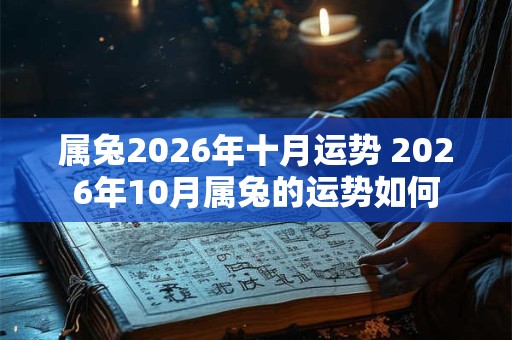属兔2026年十月运势 2026年10月属兔的运势如何