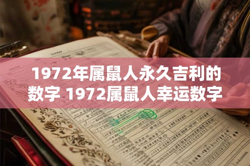 1972年属鼠人永久吉利的数字 1972属鼠人幸运数字