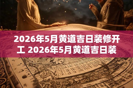 2026年5月黄道吉日装修开工 2026年5月黄道吉日装修可行吗