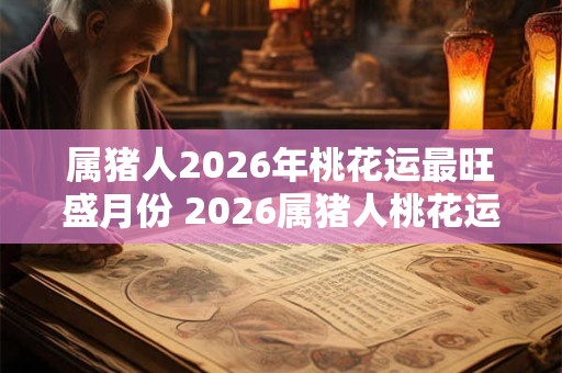 属猪人2026年桃花运最旺盛月份 2026属猪人桃花运巅峰月份是哪个