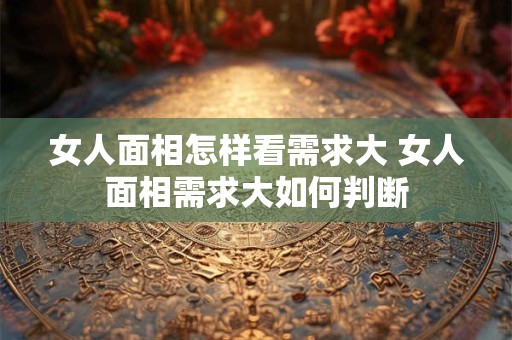 女人面相怎样看需求大 女人面相需求大如何判断