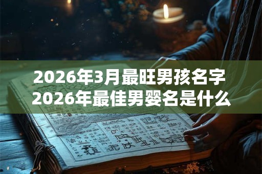 2026年3月最旺男孩名字 2026年最佳男婴名是什么 2026年3月最旺男孩名字 2026年最佳男婴名是什么