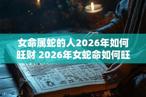 女命属蛇的人2026年如何旺财 2026年女蛇命如何旺财 女命属蛇的人2026年如何旺财 2026年女蛇命如何旺财