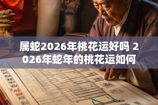 属蛇2026年桃花运好吗 2026年蛇年的桃花运如何 属蛇2026年桃花运好吗 2026年蛇年的桃花运如何
