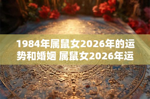 1984年属鼠女2026年的运势和婚姻 属鼠女2026年运势及婚姻如何