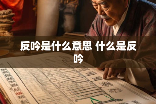 反吟是什么意思 什么是反吟 反吟是什么意思 什么是反吟