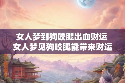 女人梦到狗咬腿出血财运 女人梦见狗咬腿能带来财运吗