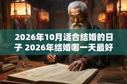 2026年10月适合结婚的日子 2026年结婚哪一天最好 2026年10月适合结婚的日子 2026年结婚哪一天最好