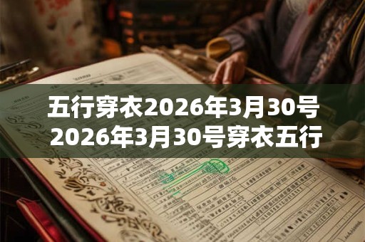 五行穿衣2026年3月30号 2026年3月30号穿衣五行如何