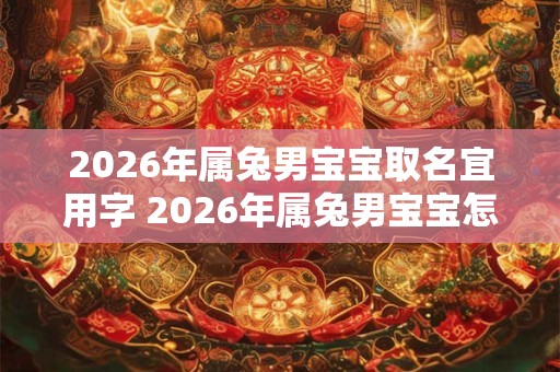 2026年属兔男宝宝取名宜用字 2026年属兔男宝宝怎么取名