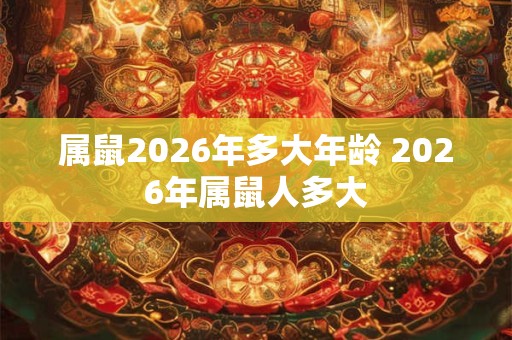属鼠2026年多大年龄 2026年属鼠人多大 属鼠2026年多大年龄 2026年属鼠人多大
